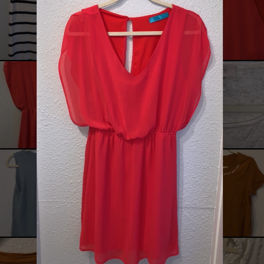 Hot pink dress